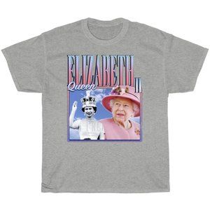 QUEEN ELIZABETH II Retro Shirt, Queen Elizabeth Homage Tshirt, Queen Elizabeth